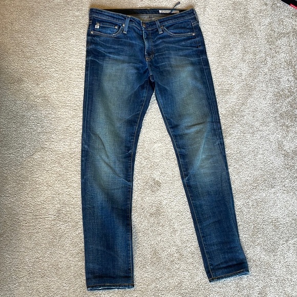 AG skinny straight jeans, size 28, in 10 year wash - Picture 1 of 6